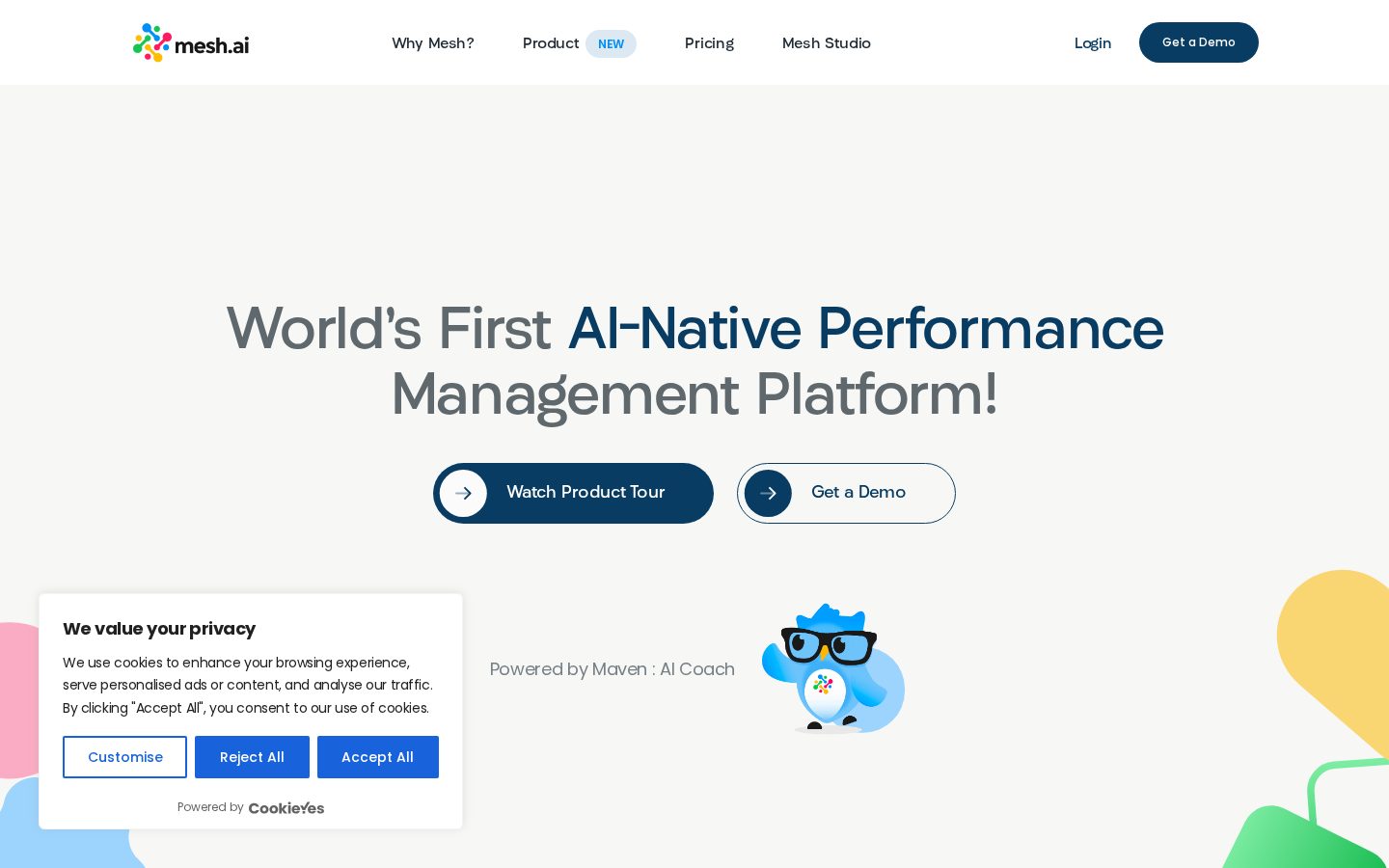Mesh Ai Homepage