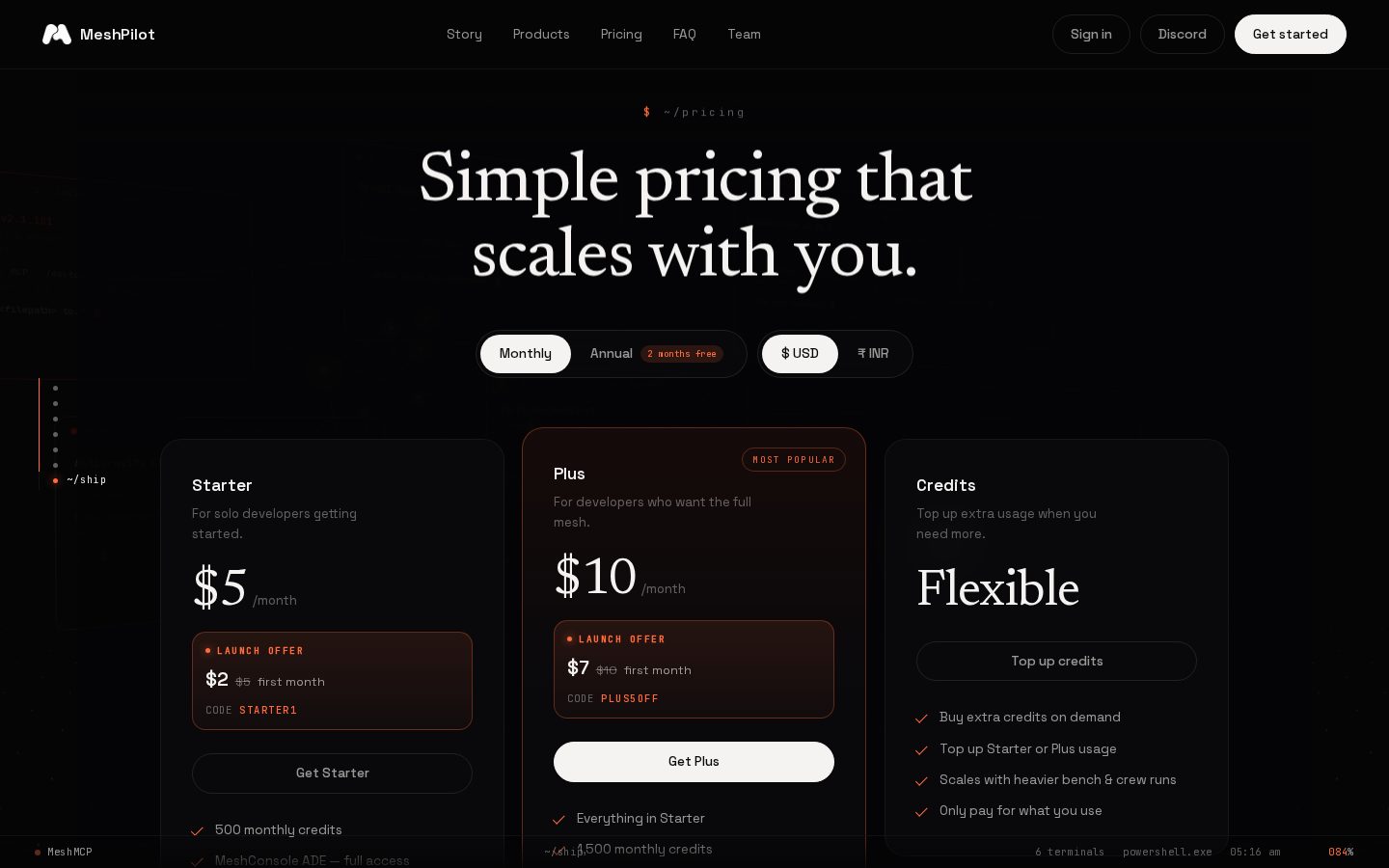 MeshPilot Pricing