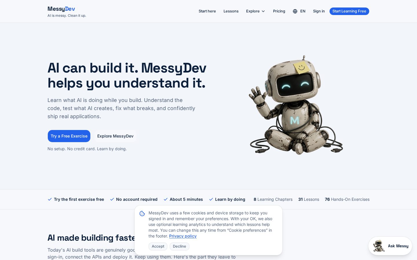 MessyDev Homepage