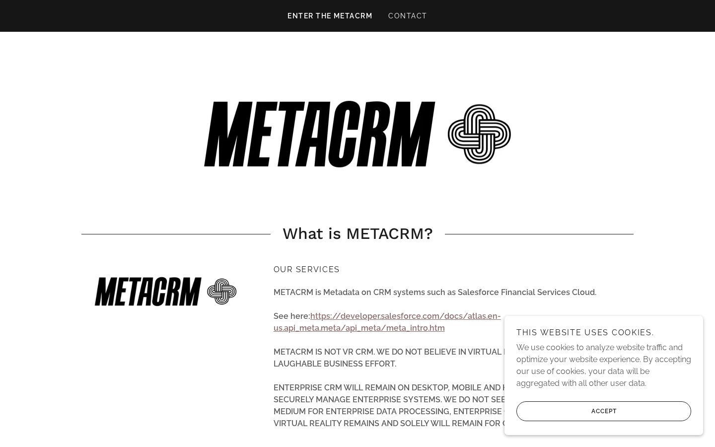 MetaCRM Homepage