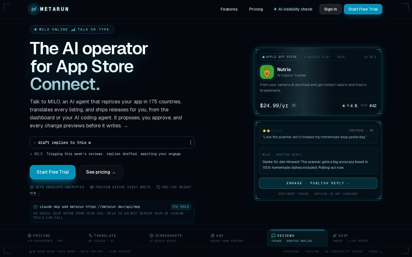 MetaRun Homepage