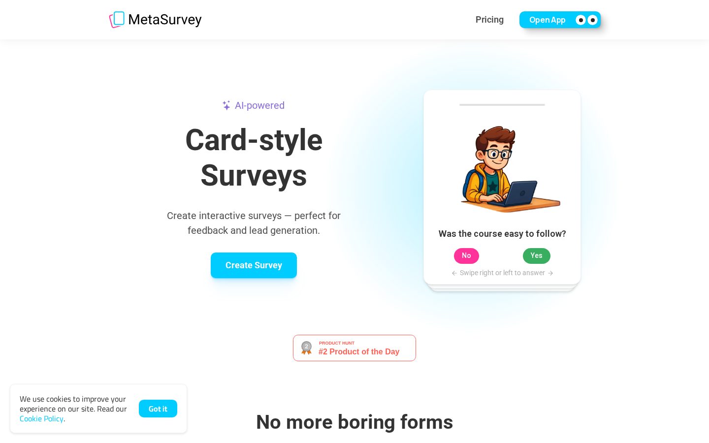 MetaSurvey AI Homepage