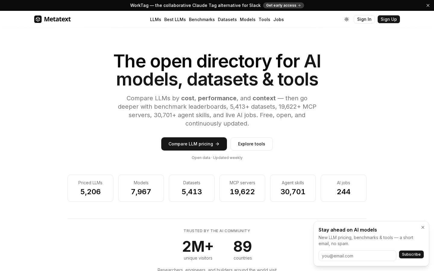 MetaText Homepage