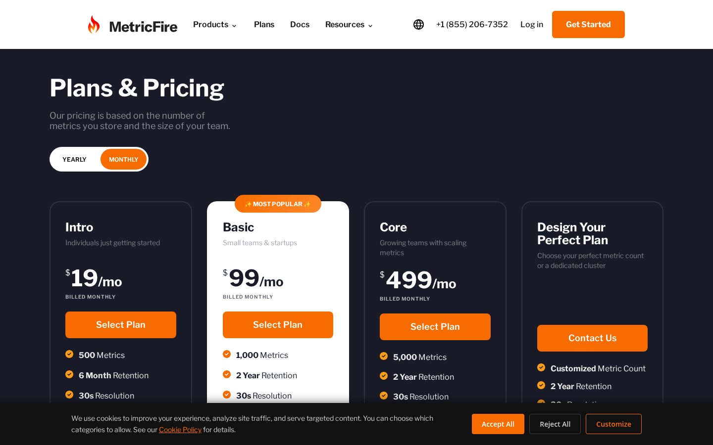 MetricFire MCP Server Pricing
