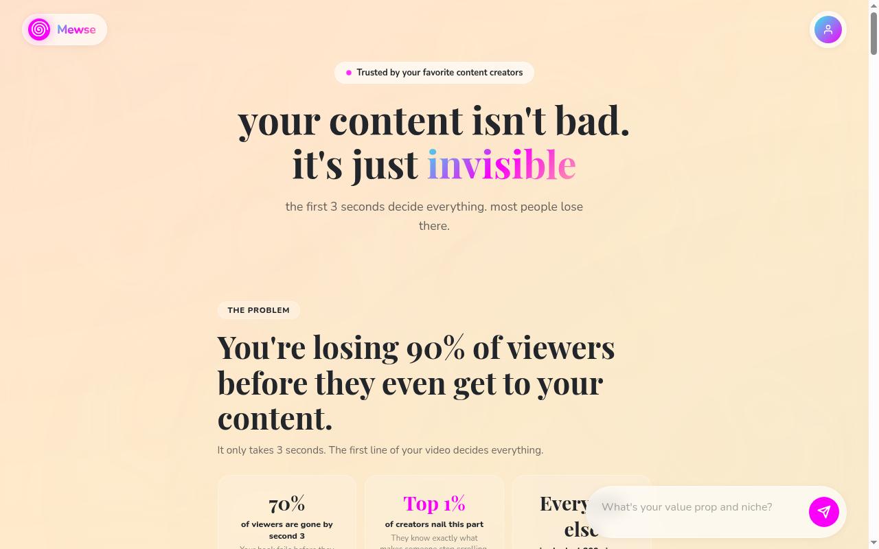 Mewse Homepage
