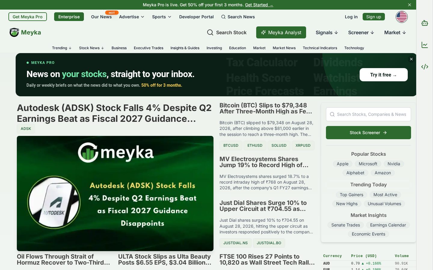 Meyka AI Homepage