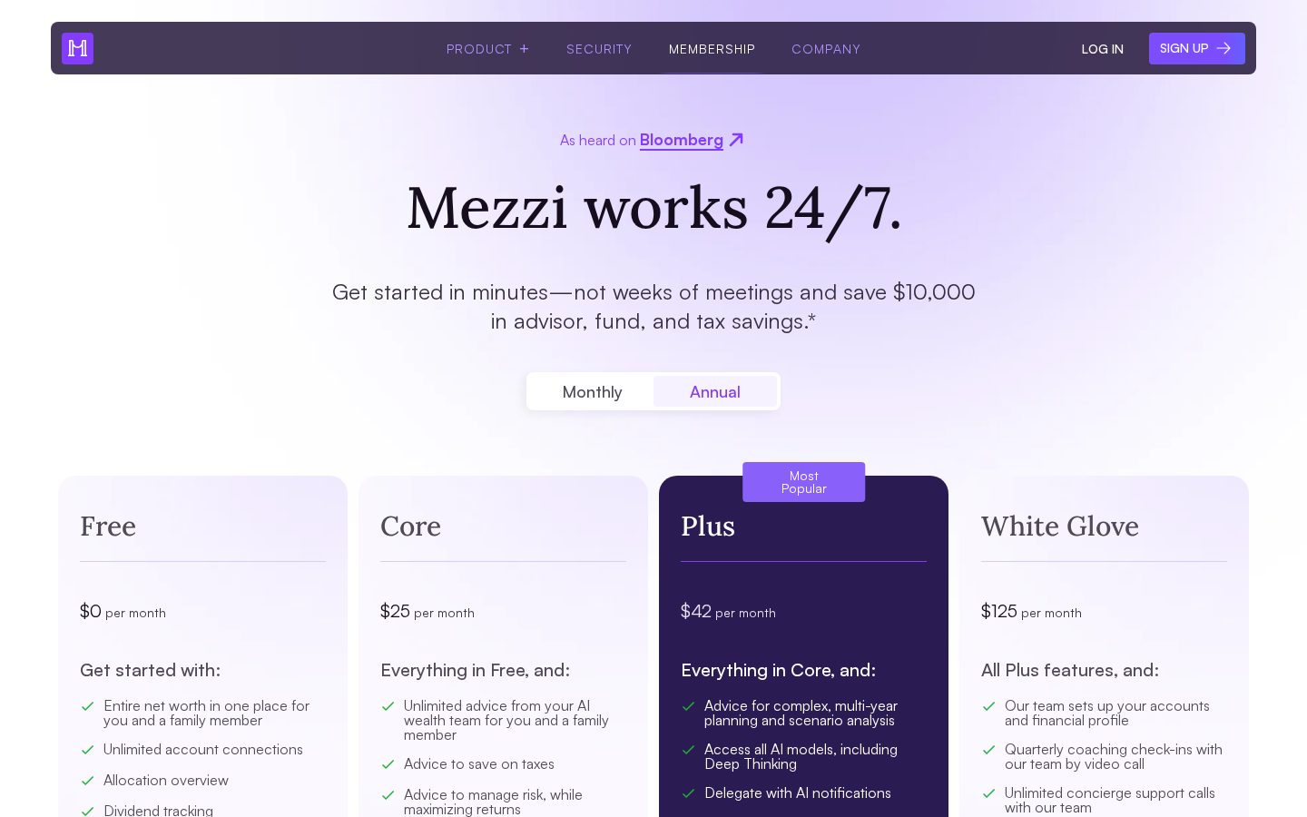 Mezzi Pricing