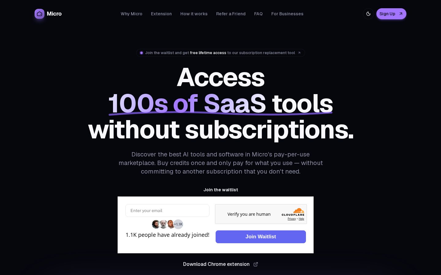 Micro Homepage