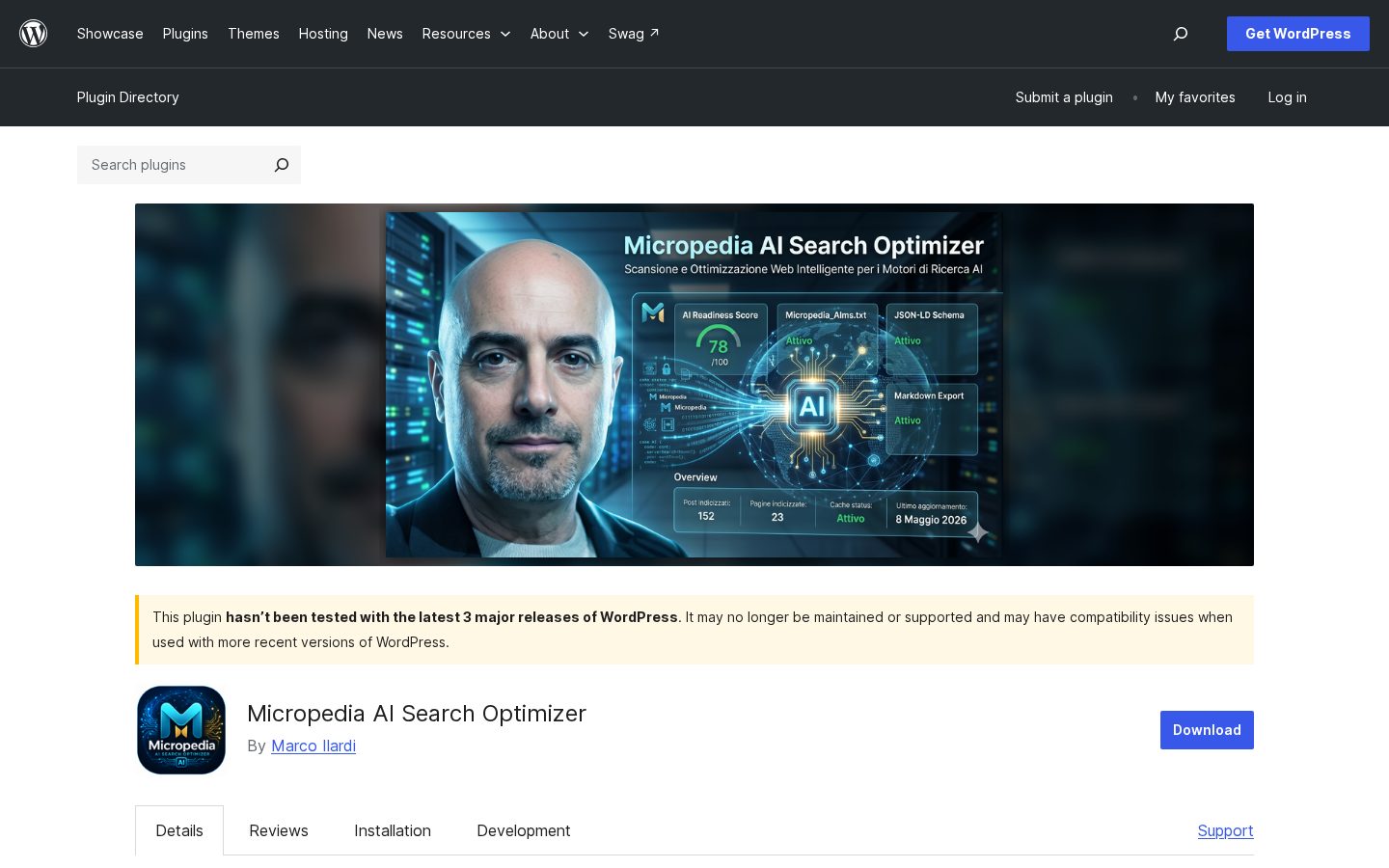 Micropedia AI Search Optimizer Homepage