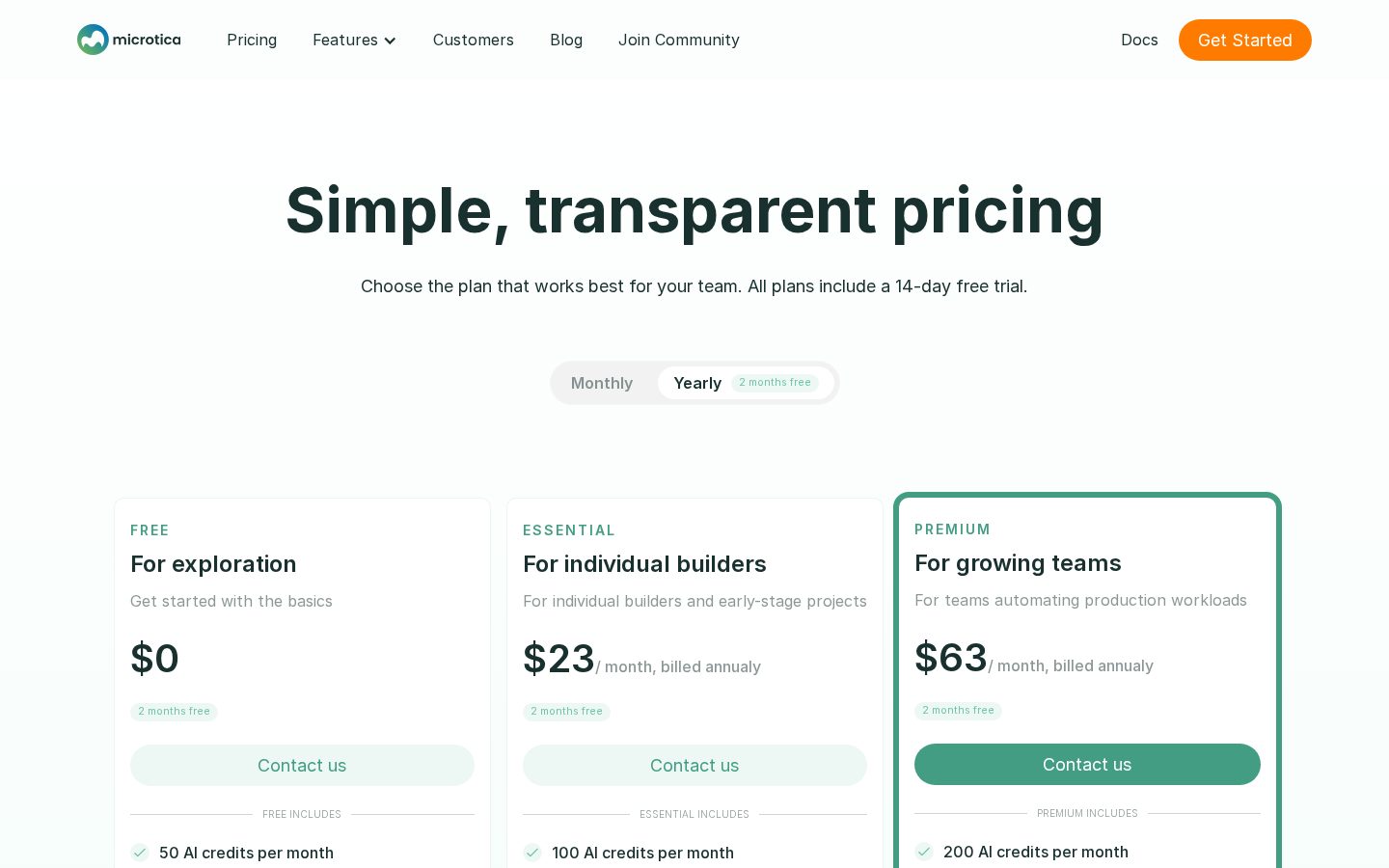 Microtica AI Incident Investigator Pricing