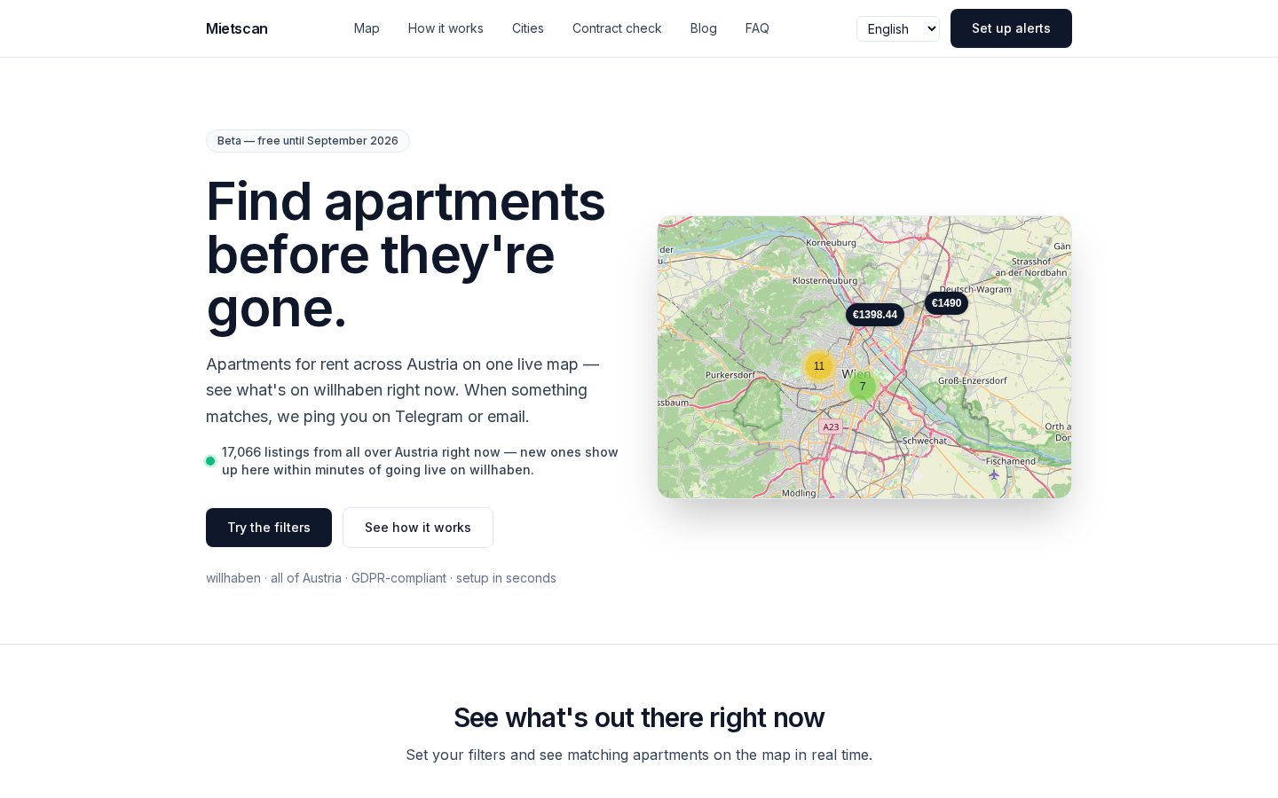 Mietscan Homepage