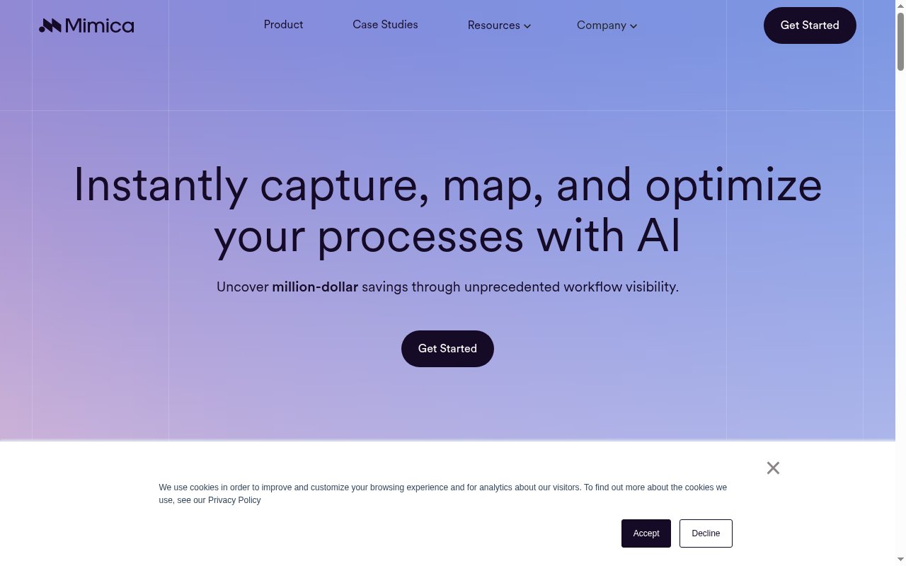 Mimica homepage