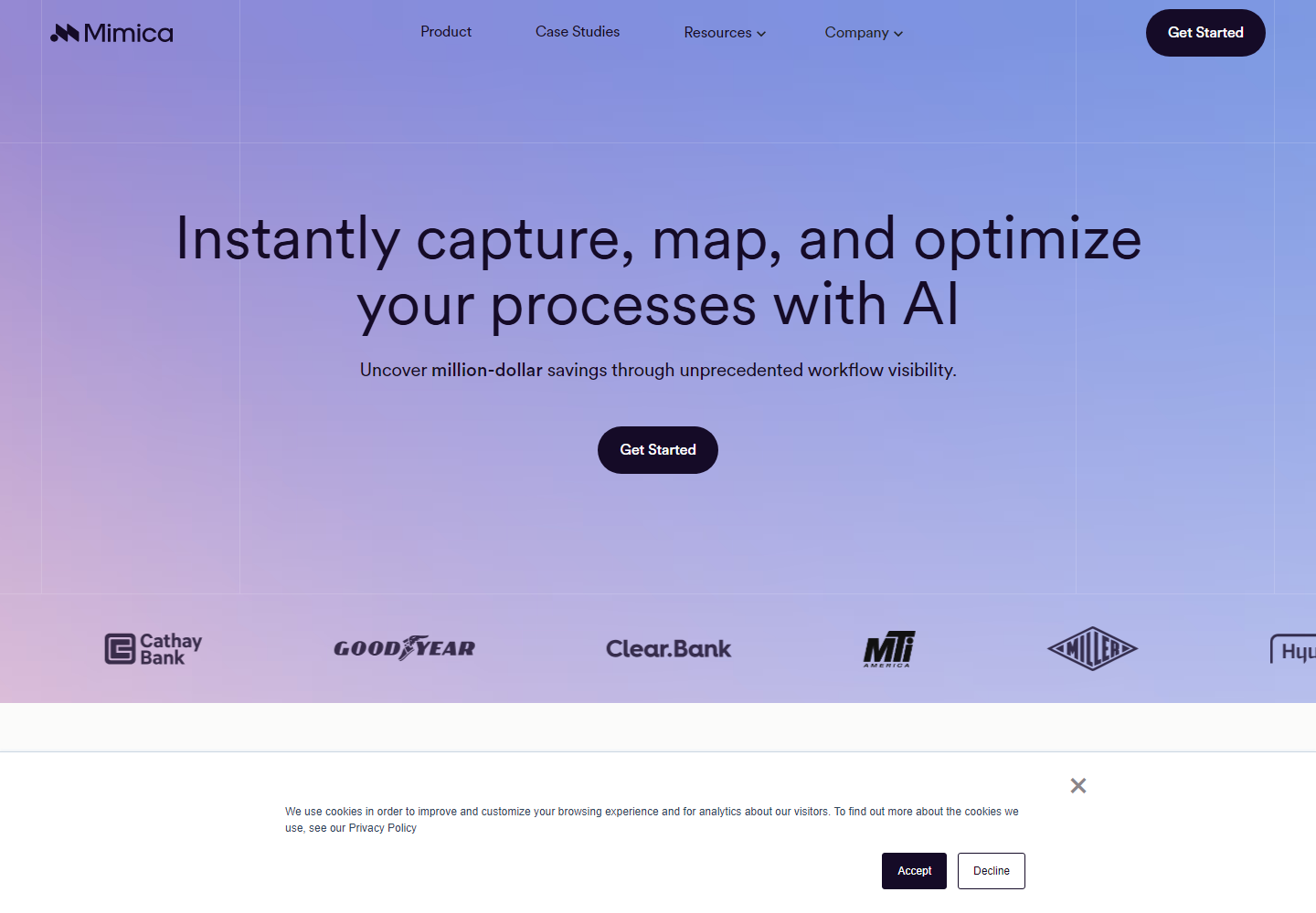 Mimica homepage
