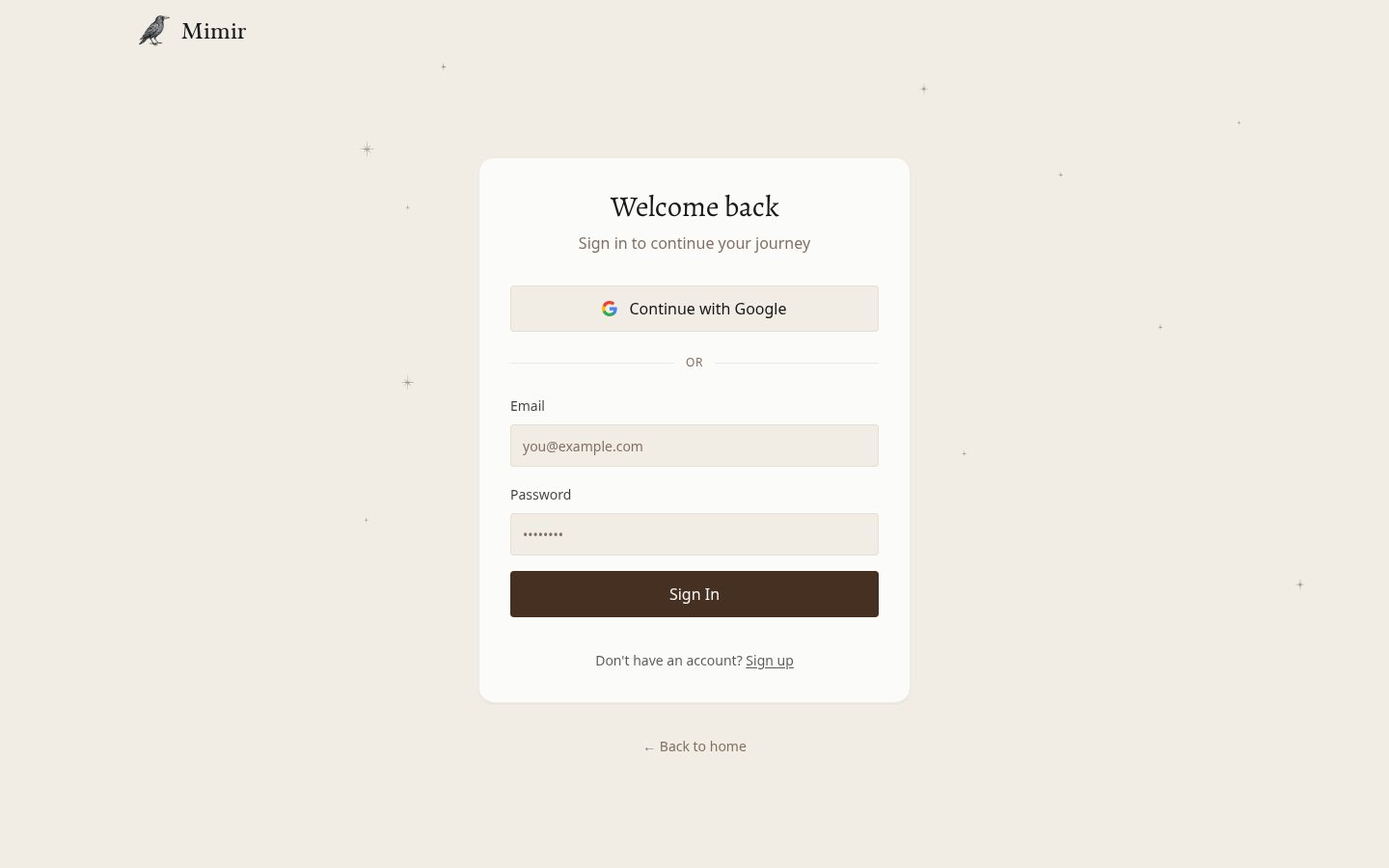 Mimir Homepage