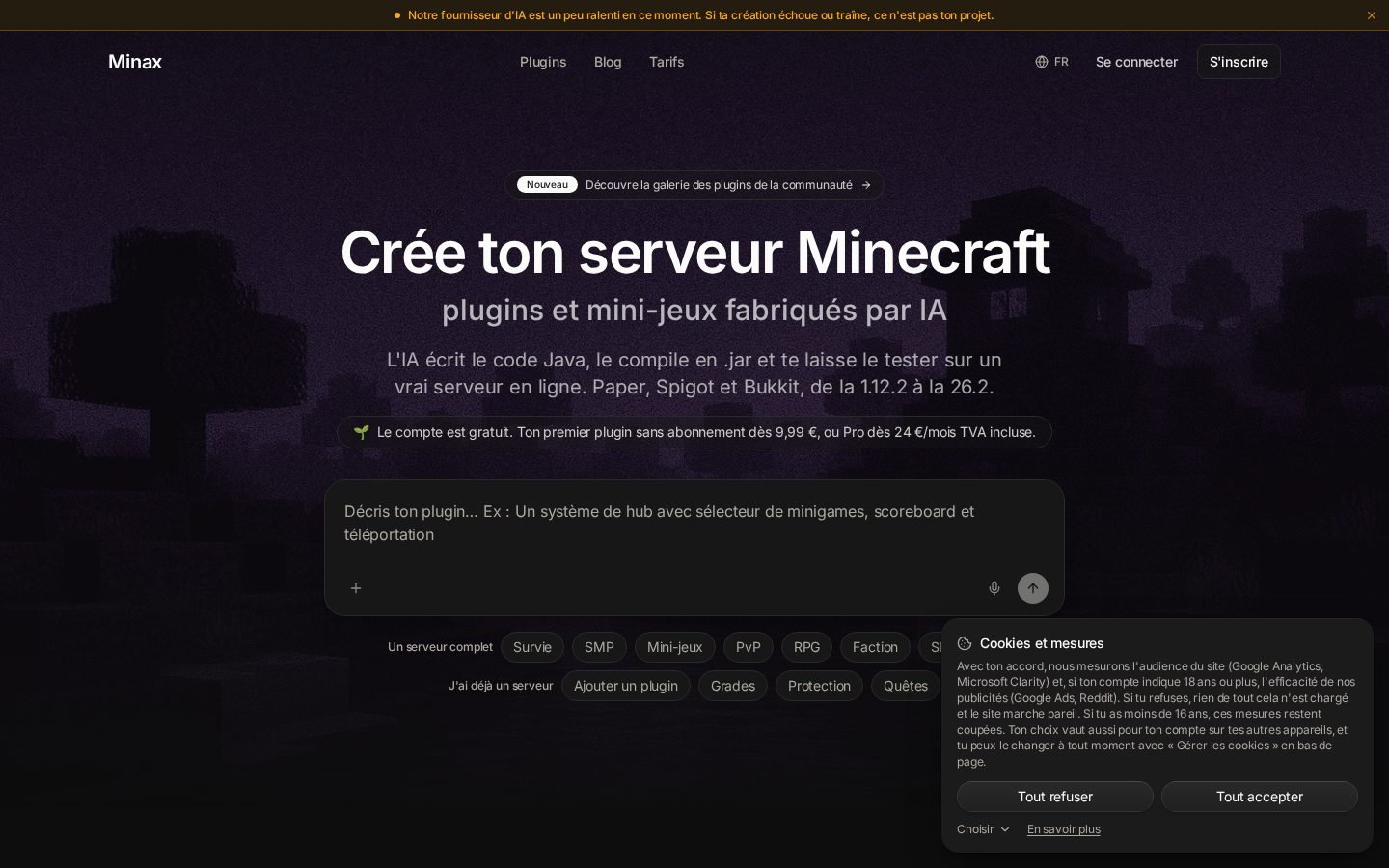 Minax Homepage