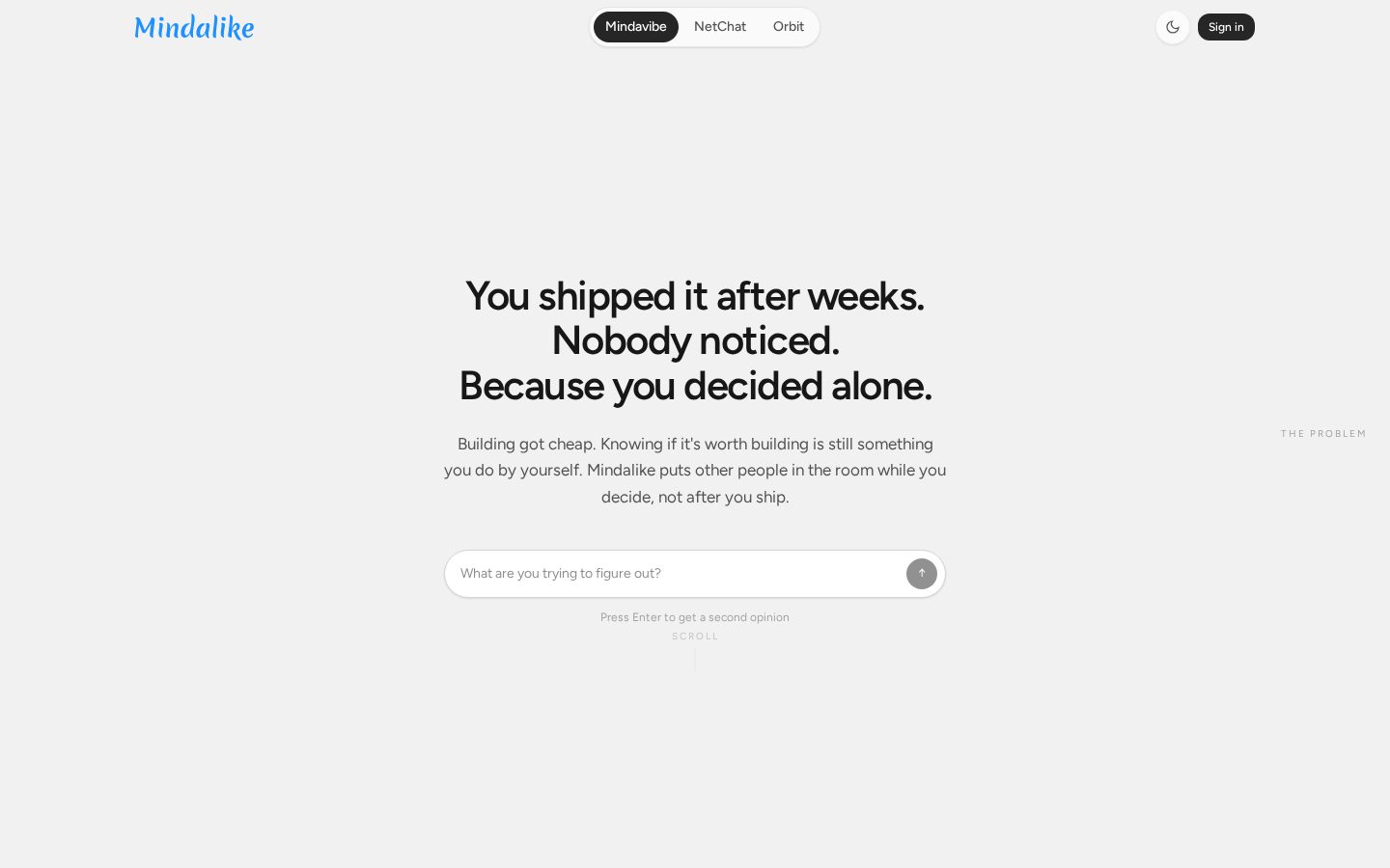 Mindalike Homepage