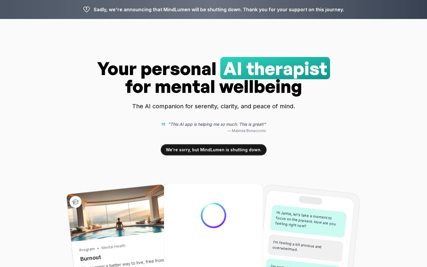 MindLumen Homepage