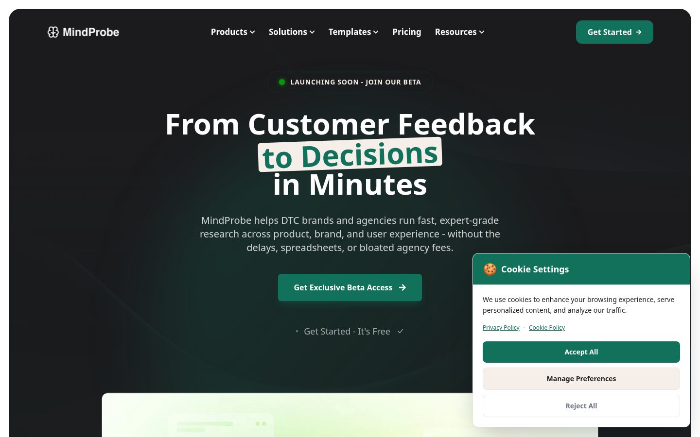 MindProbe Homepage