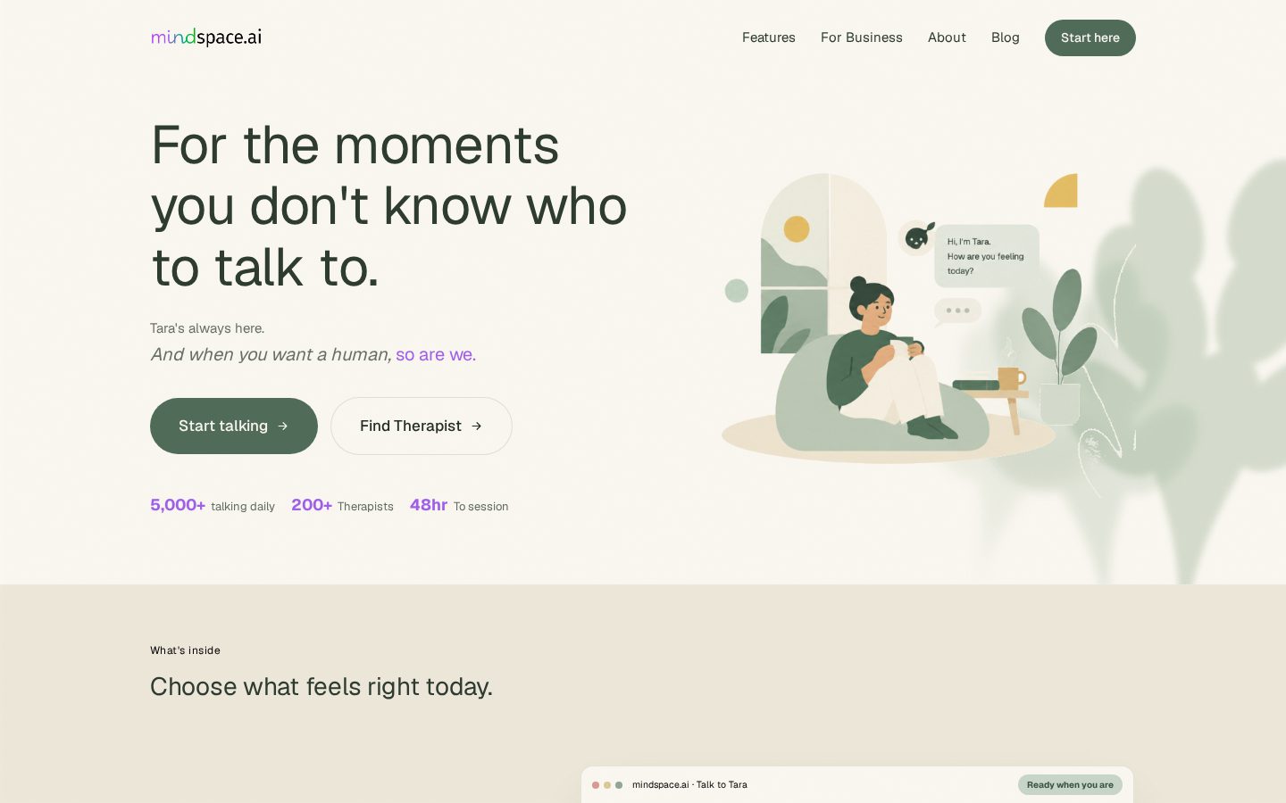 Mindspace AI Homepage