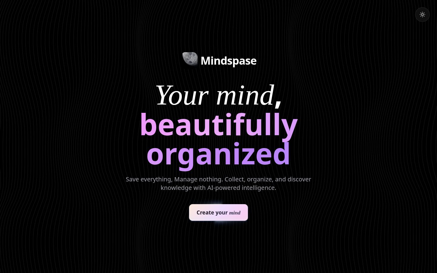 Mindspase Homepage