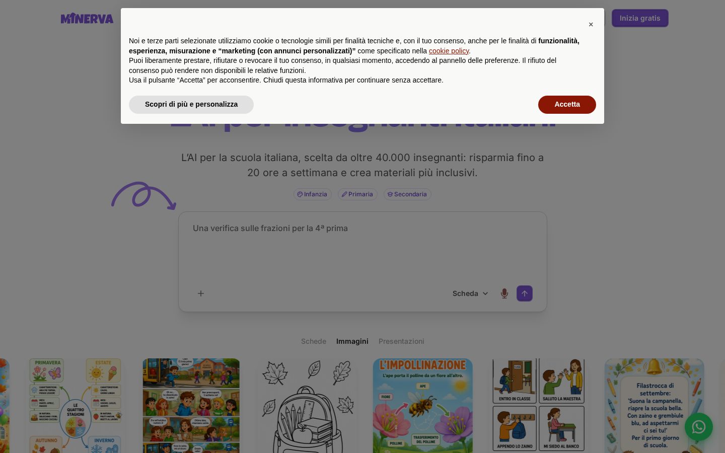 Minerva Education AI SRL Homepage
