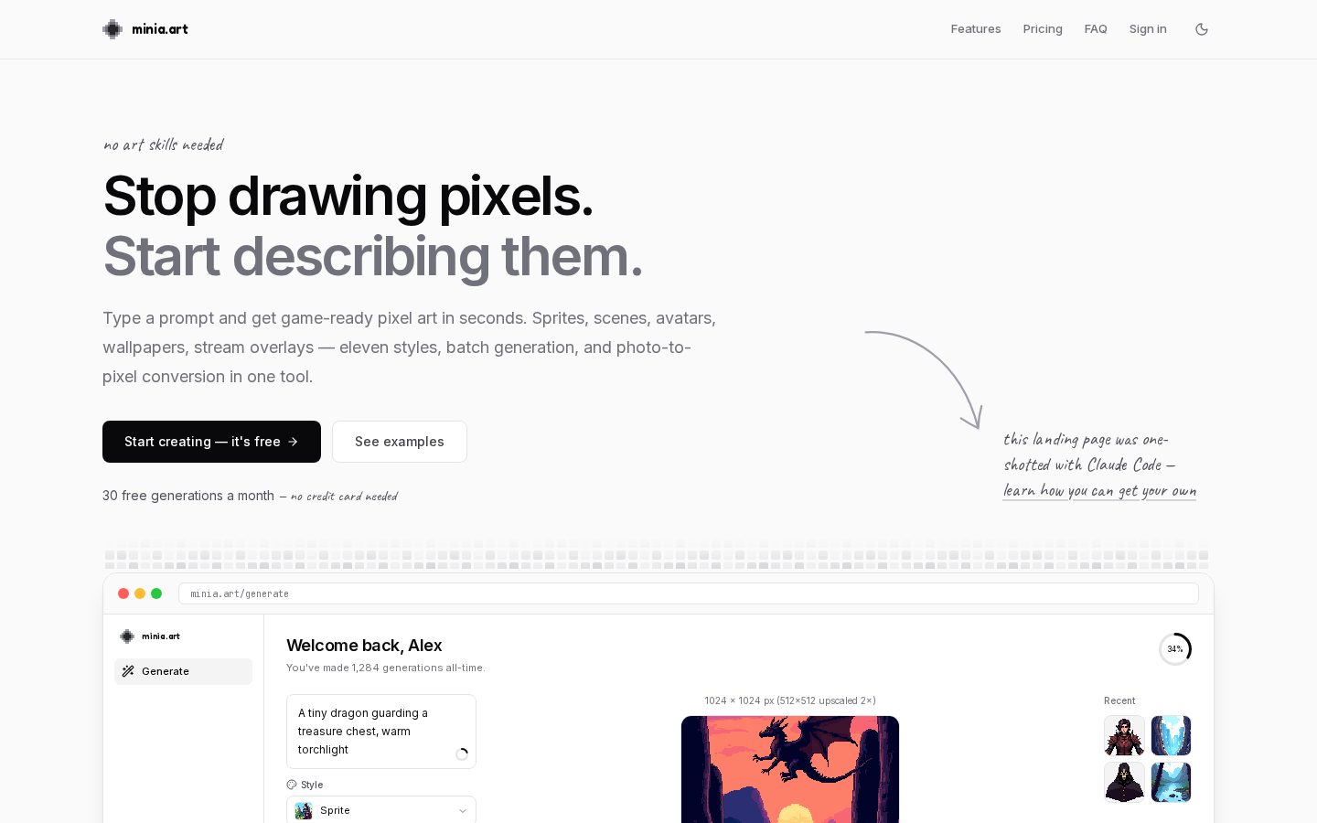 minia.art Homepage