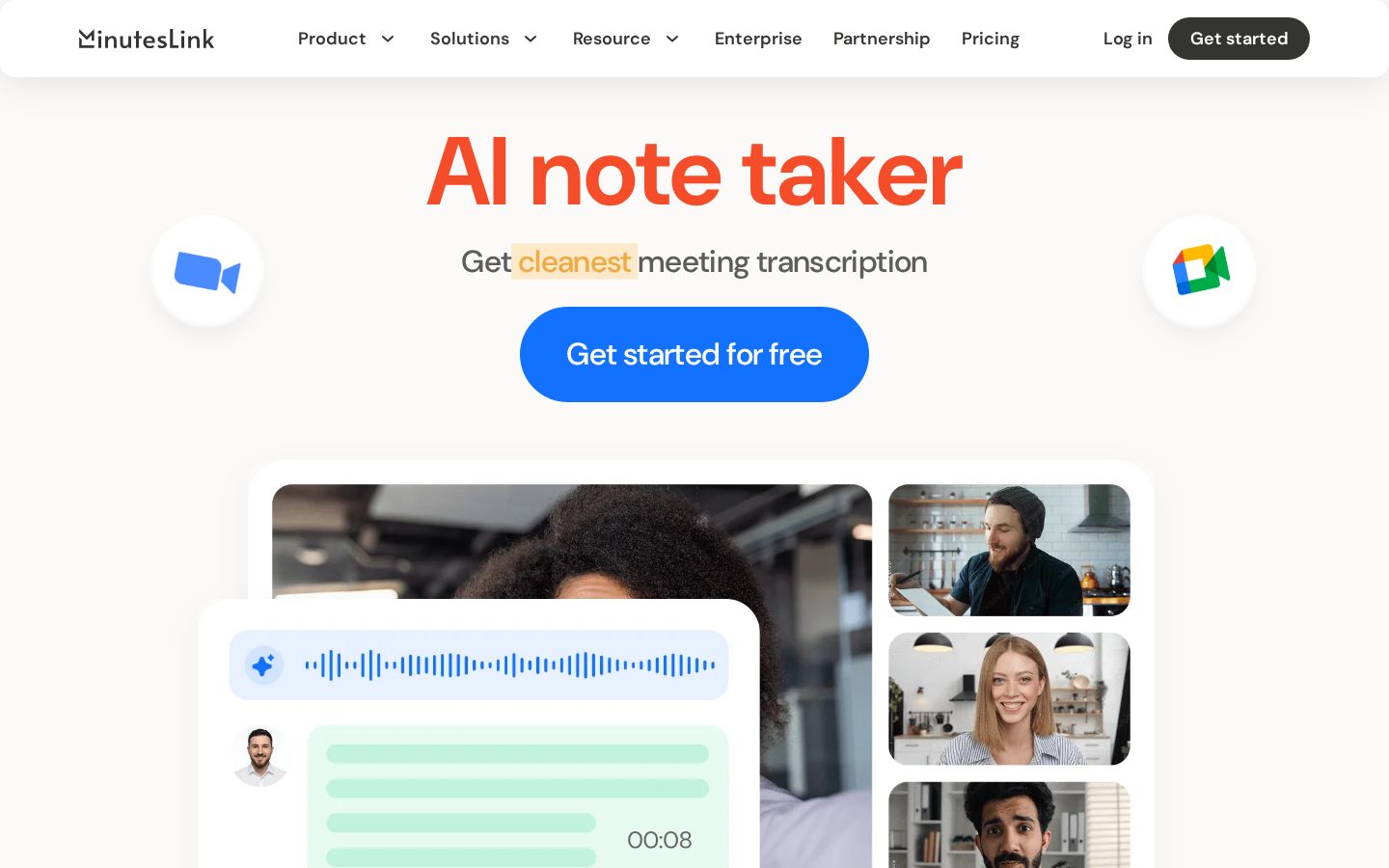 MinutesLink Homepage
