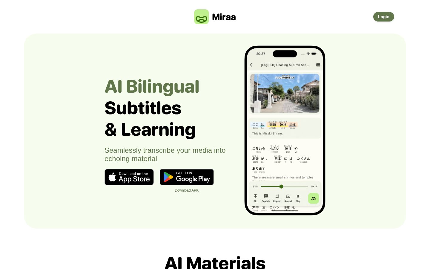 Miraa Homepage