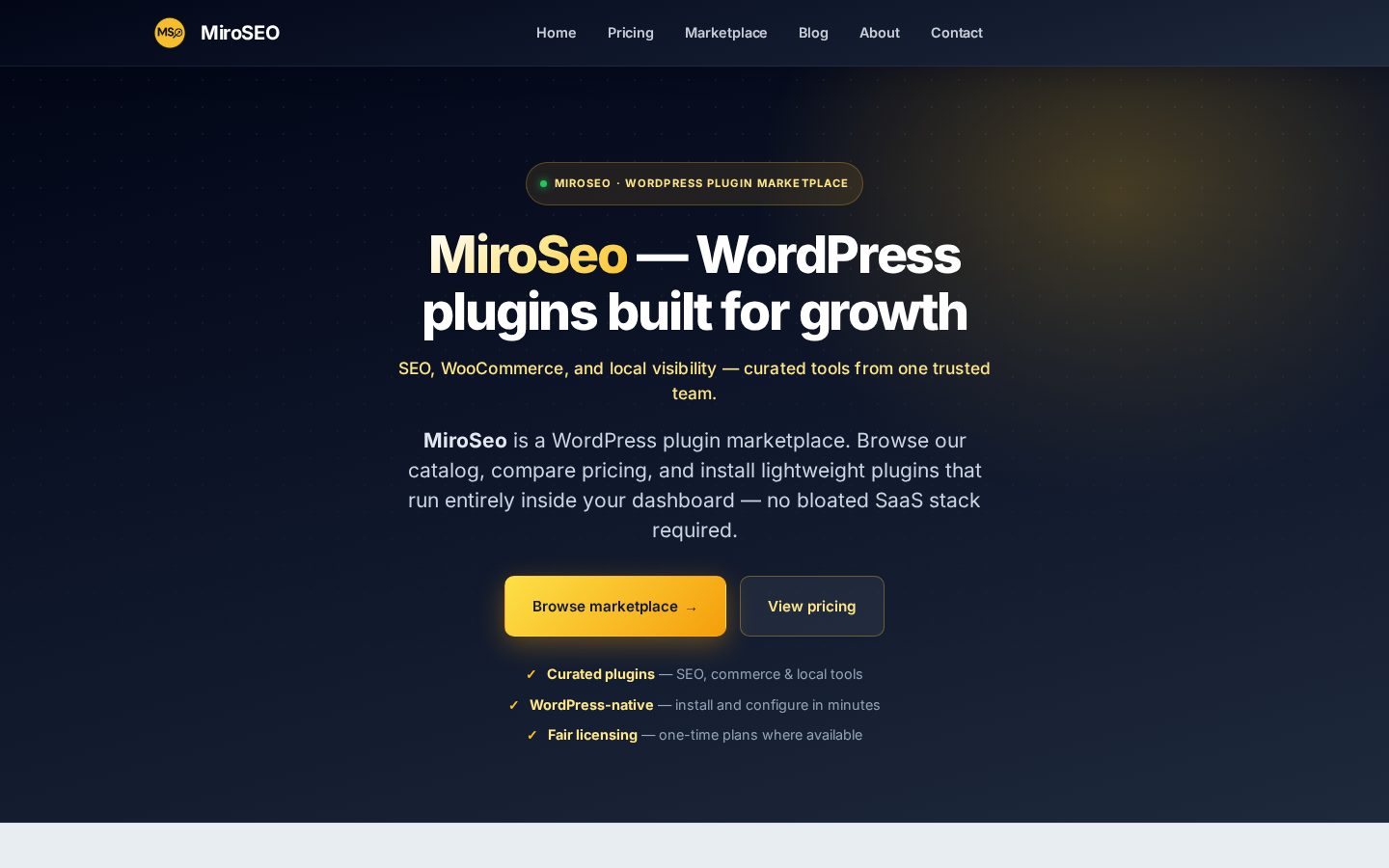 MiroLabs AI SEO Homepage