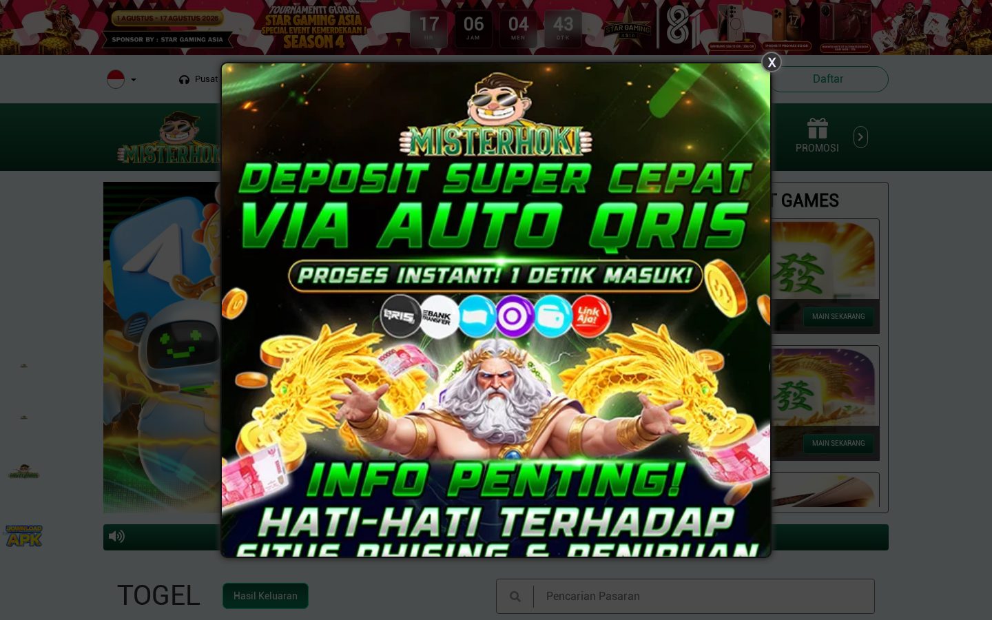 MISTERHOKI Homepage