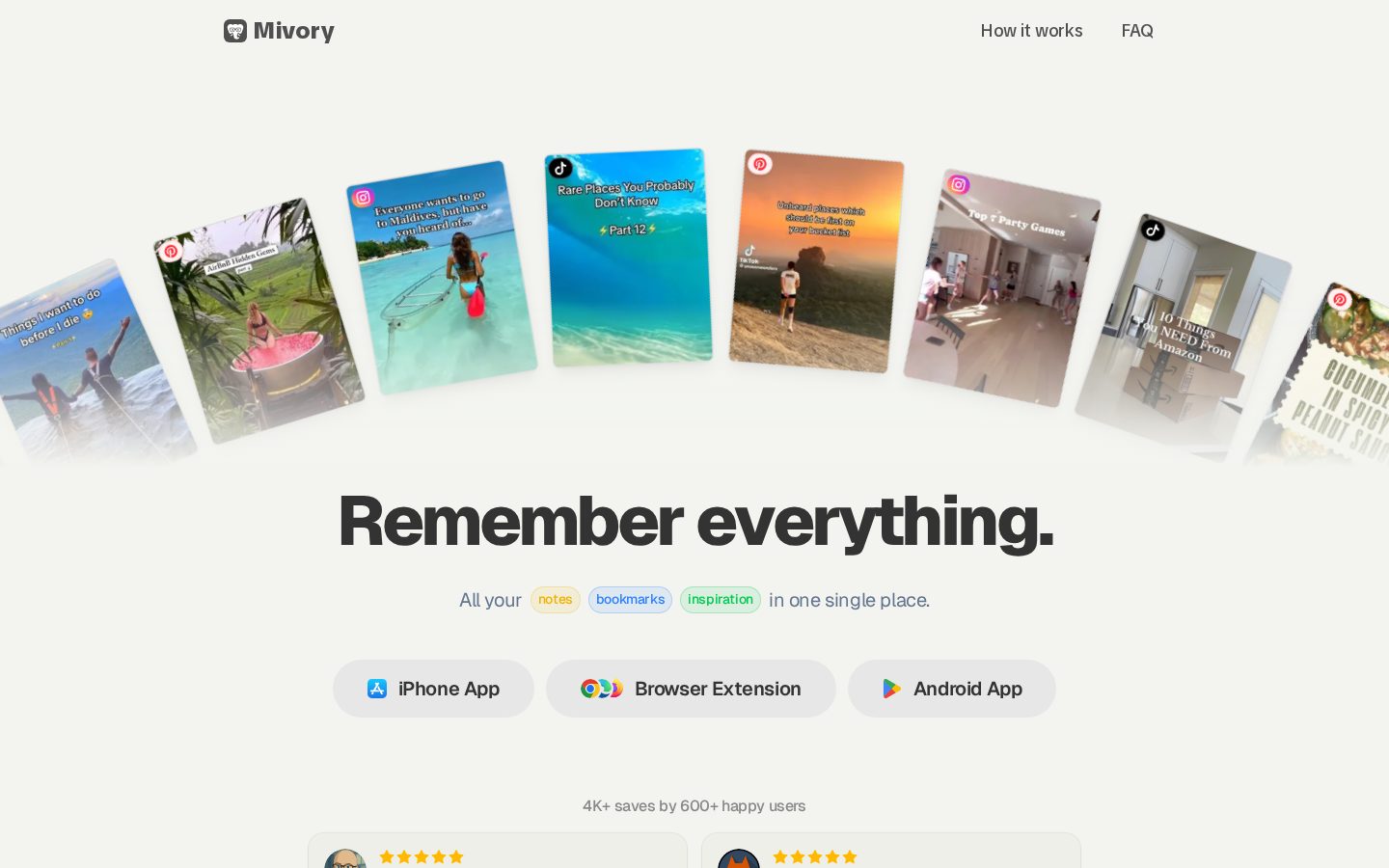 Mivory Homepage