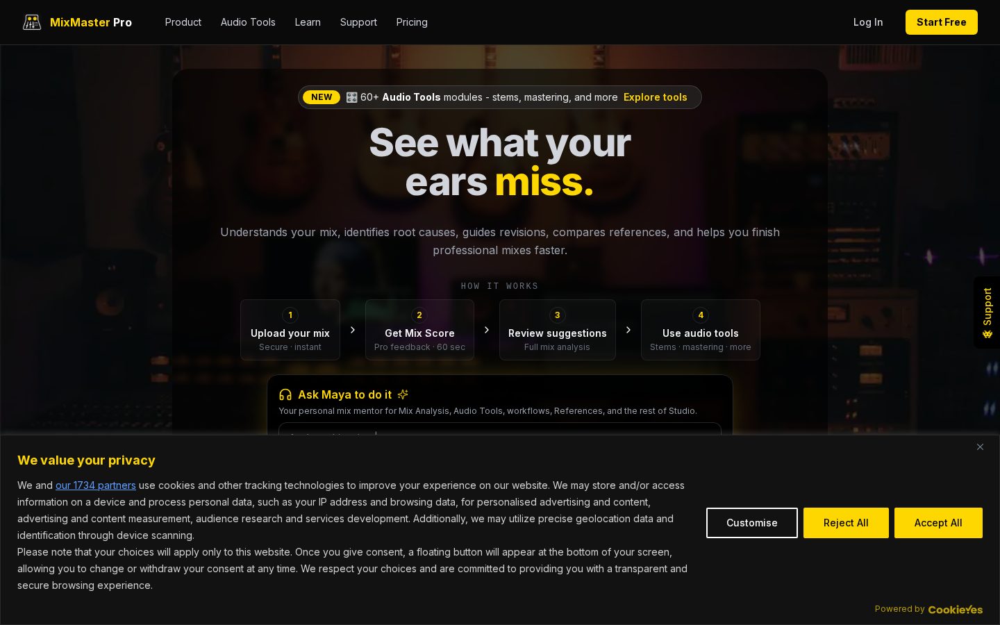 MixMaster Pro Homepage
