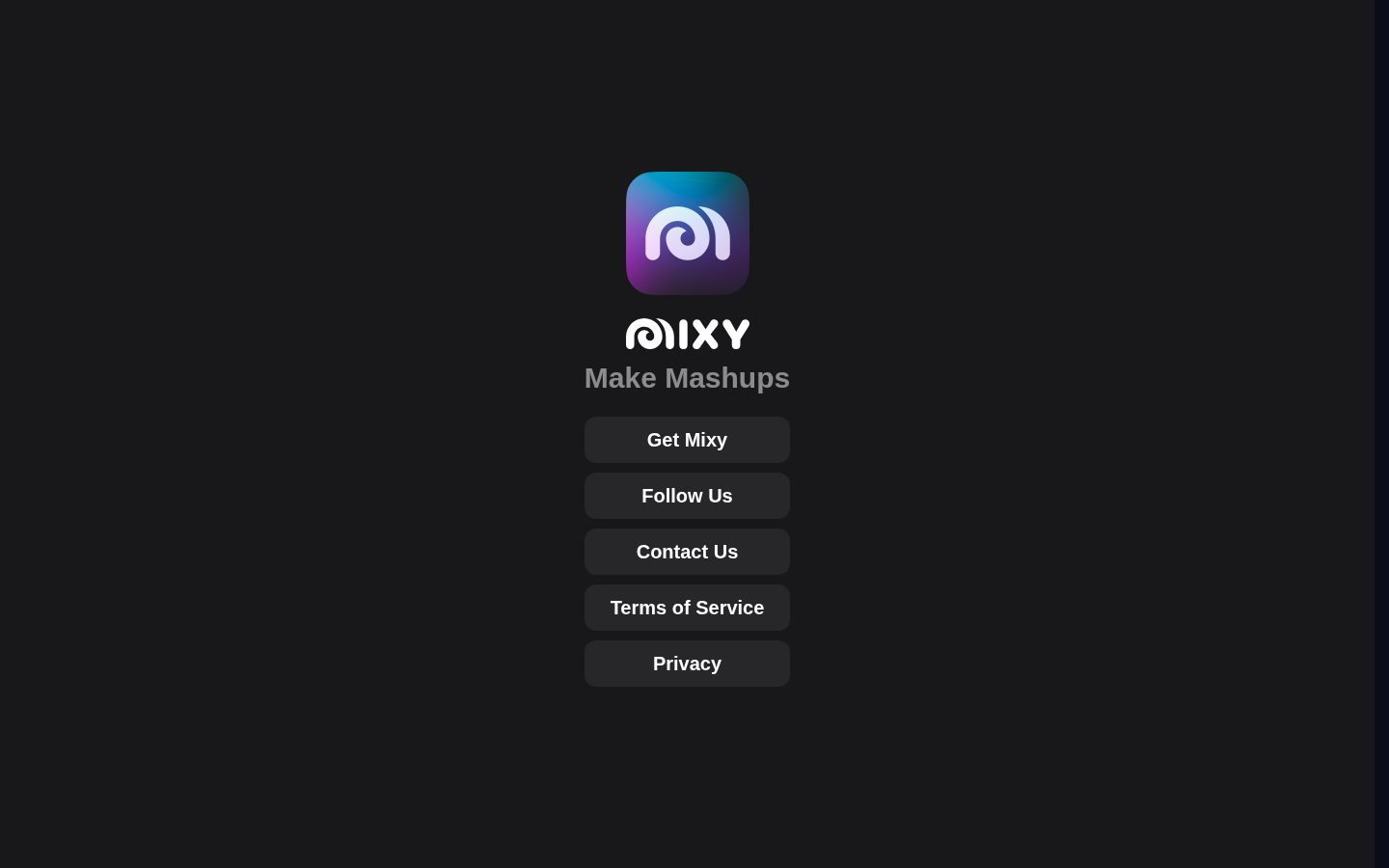 Mixy Homepage