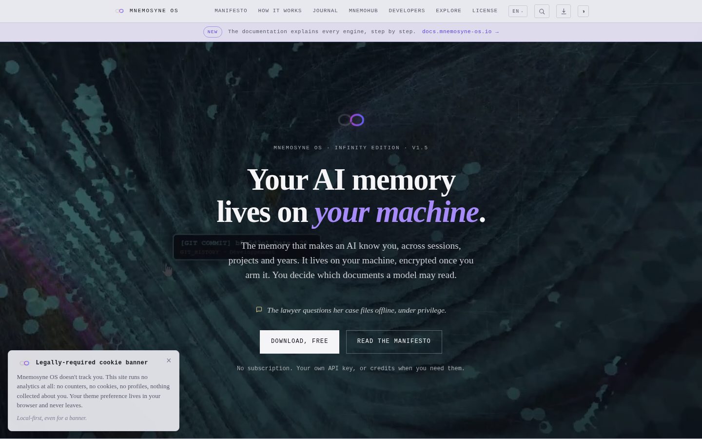 Mnemosyne OS Homepage