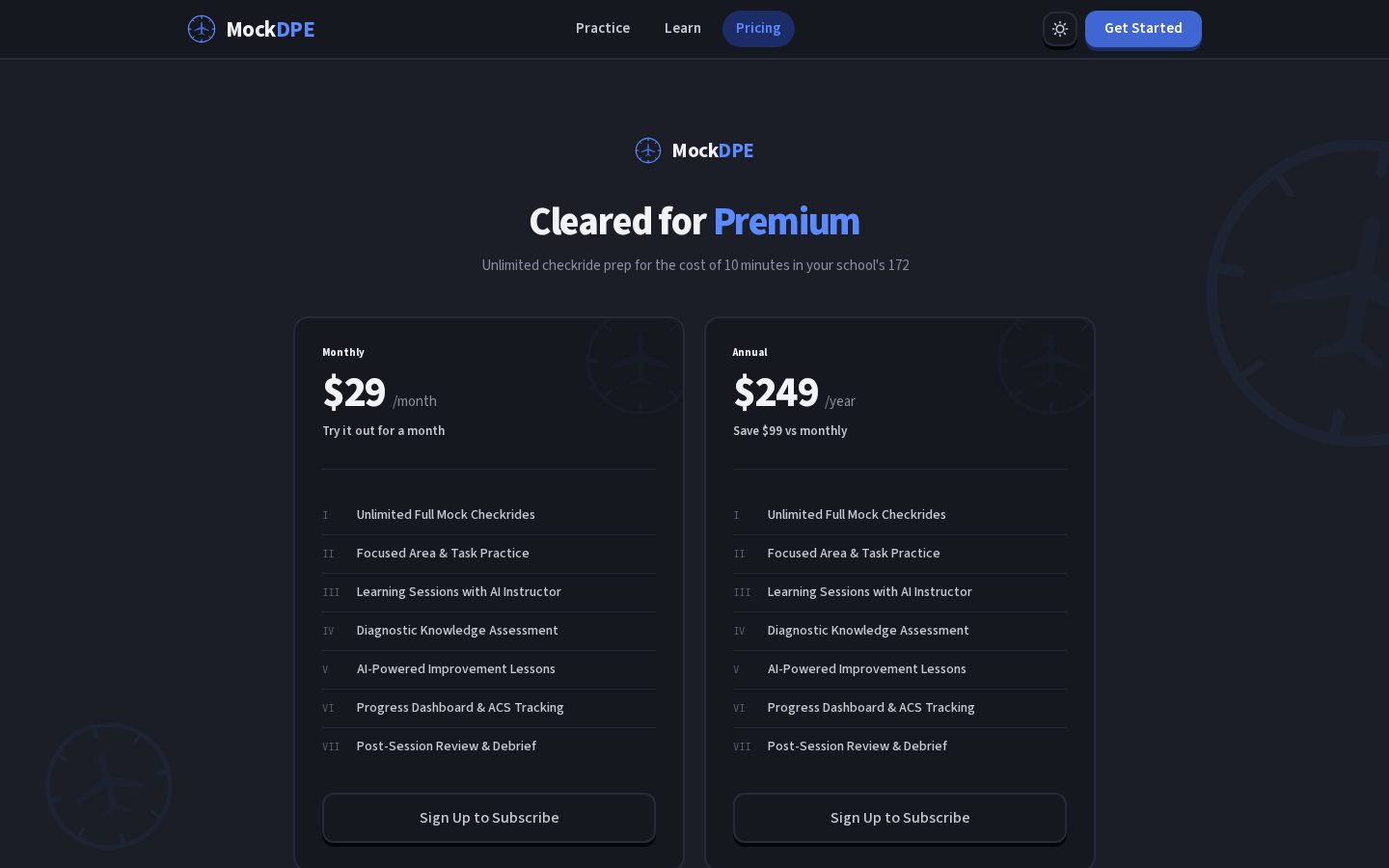 MockDPE Pricing