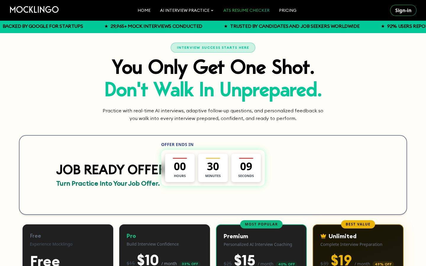 Mocklingo Pricing