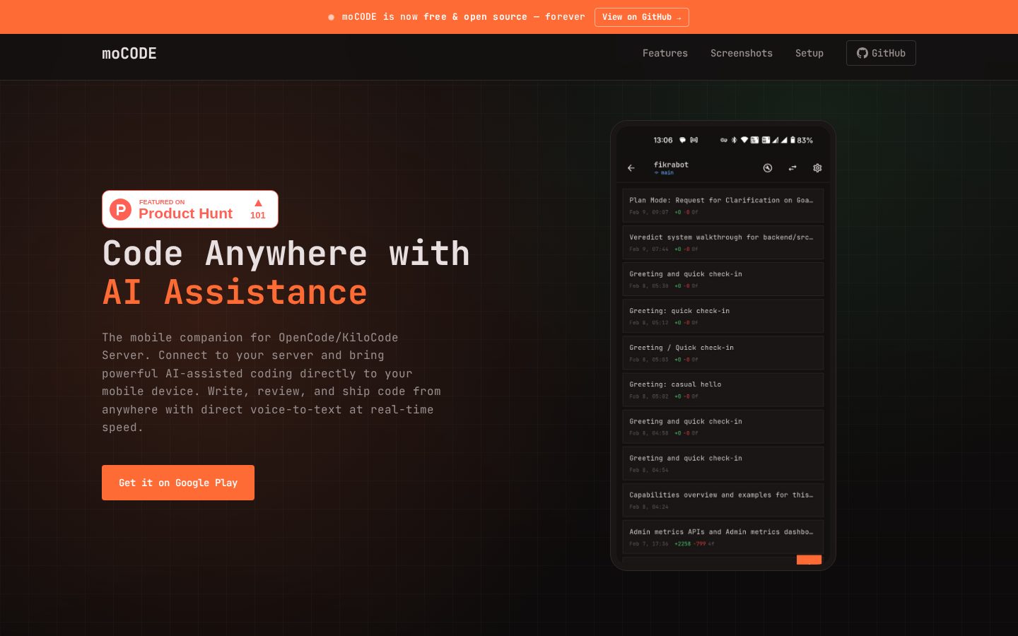 moCODE Homepage