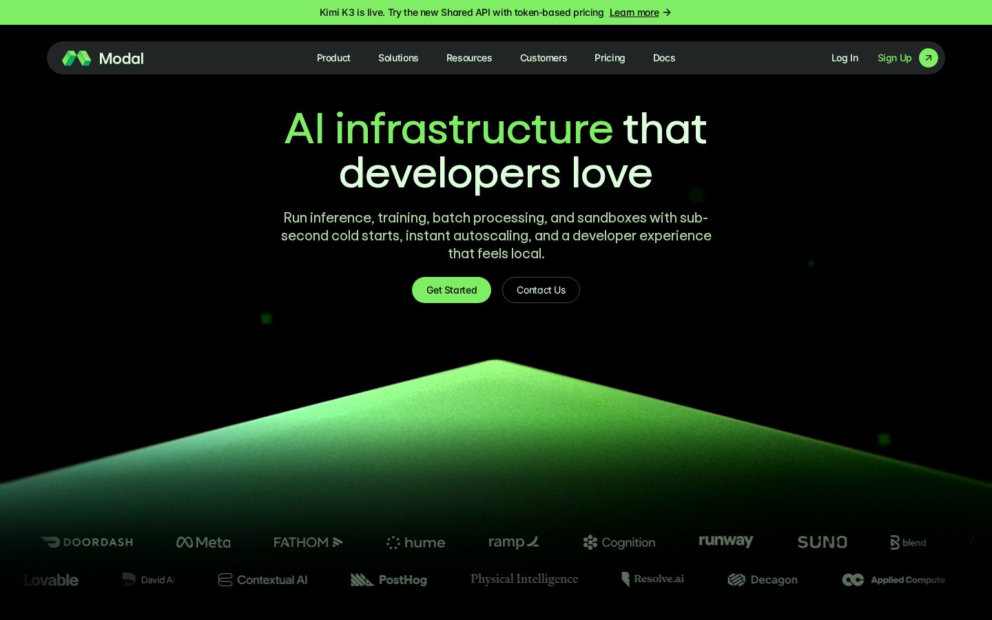 Modal Notebooks Homepage