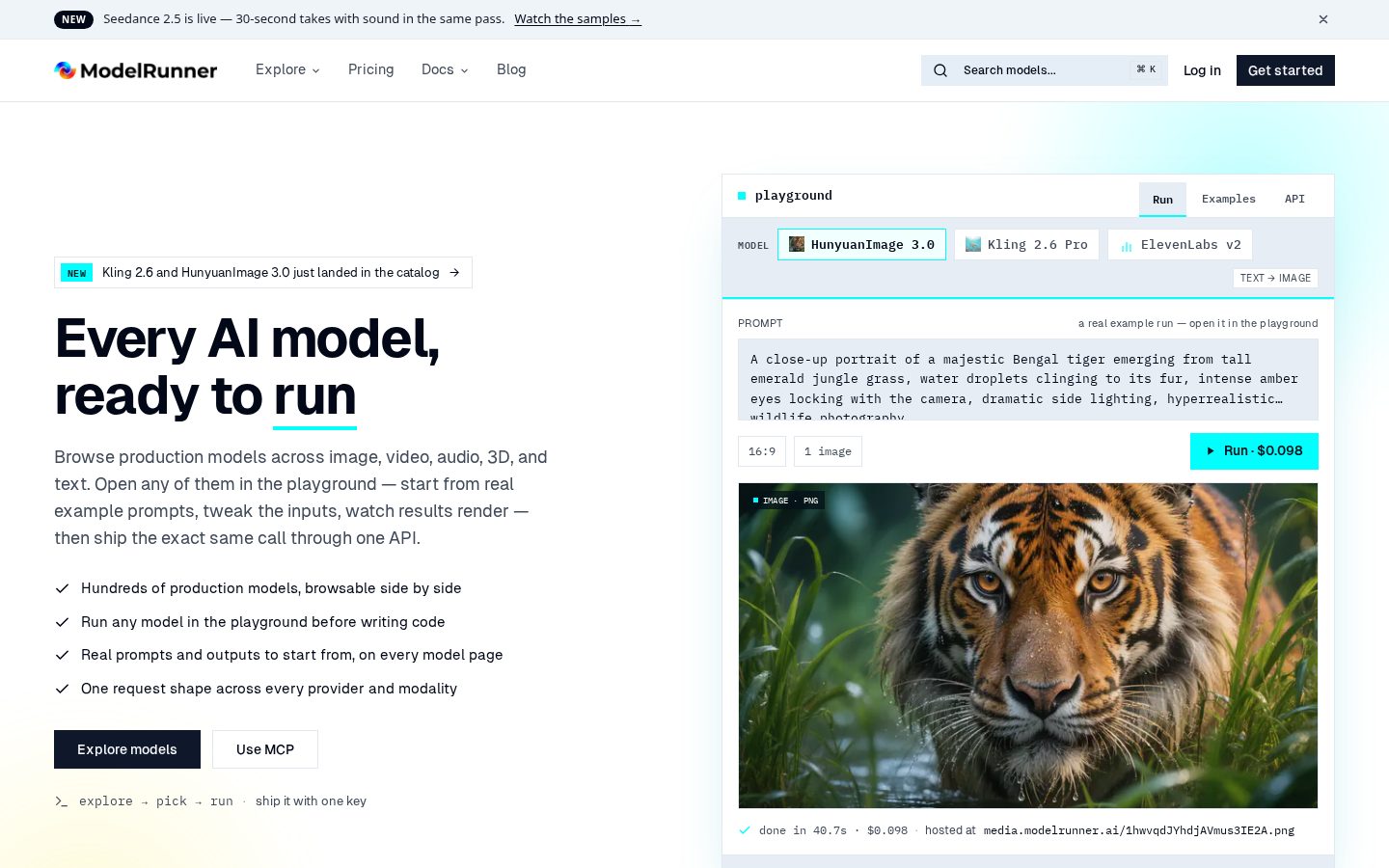 ModelRunner Homepage