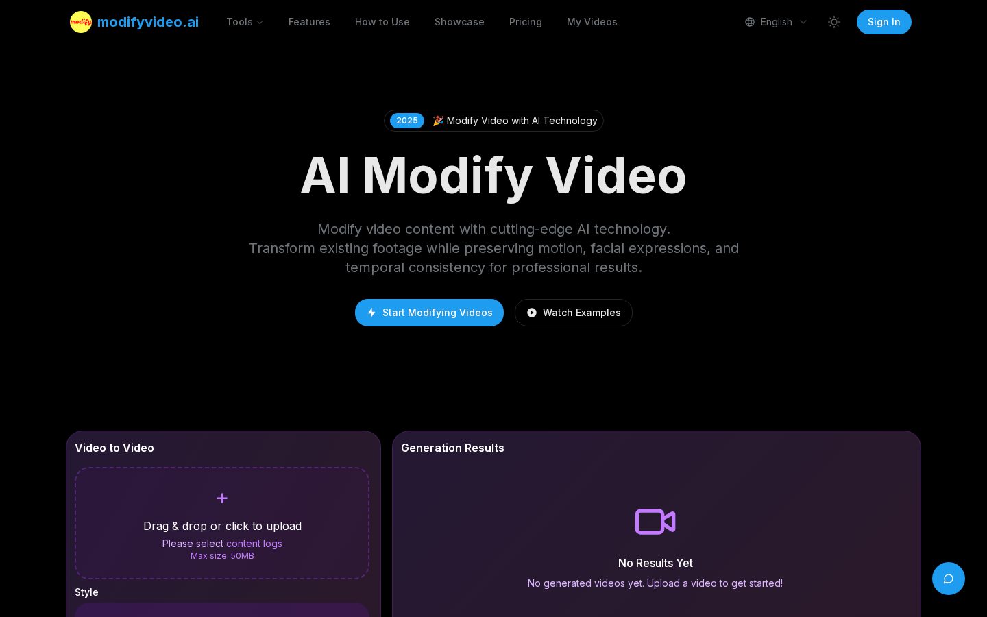 Modify Video Homepage