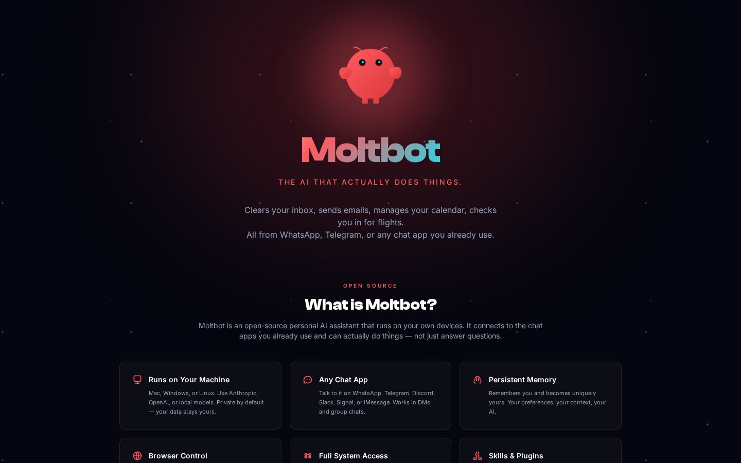 Moltbot Homepage
