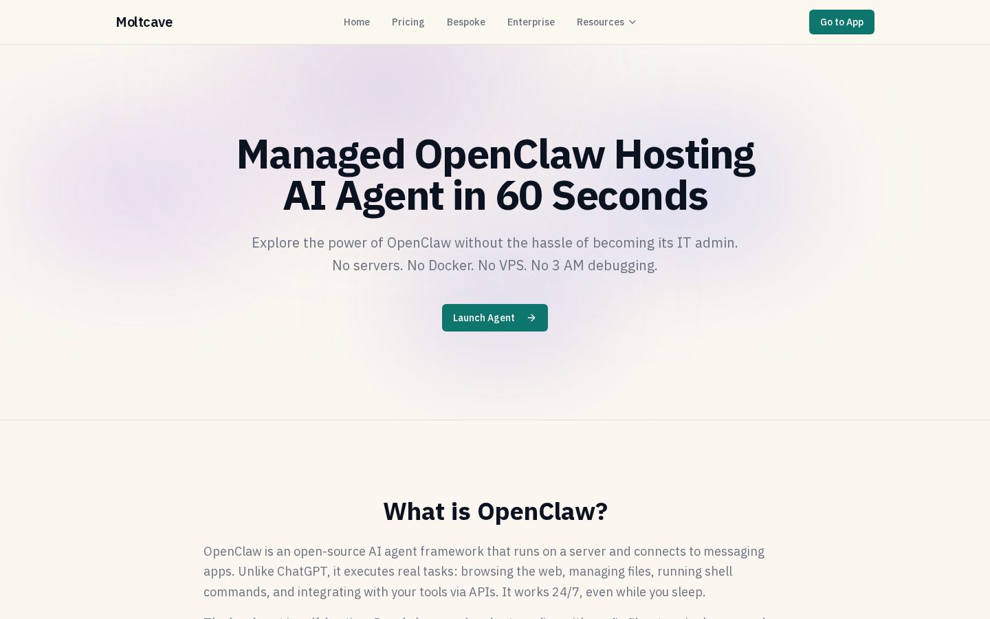 Moltcave.ai Homepage