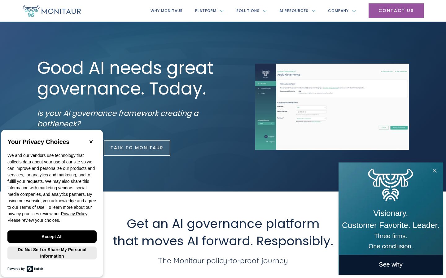 Monitaur Homepage