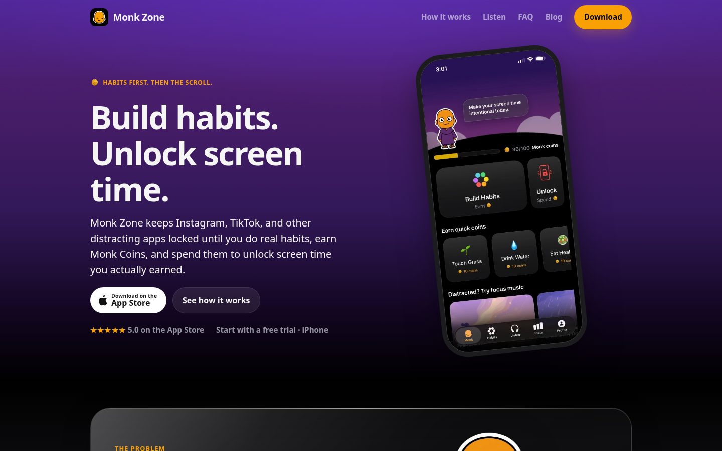 Monk AI Homepage