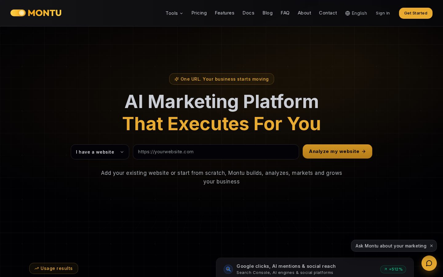 Montu Homepage
