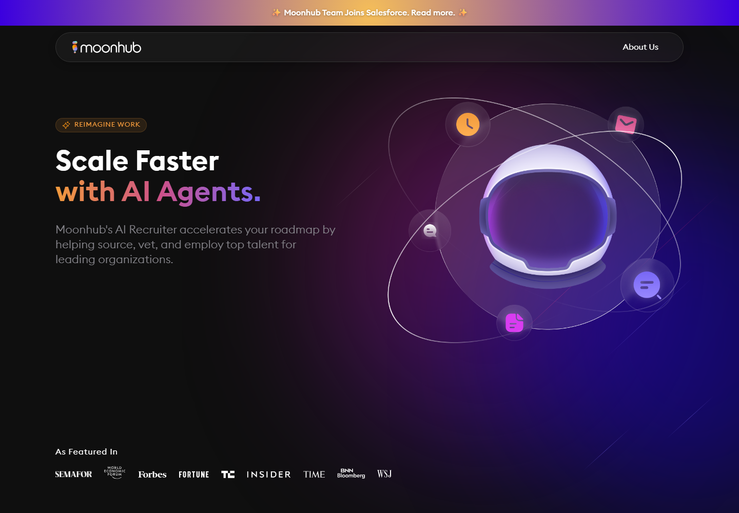 Moonhub homepage