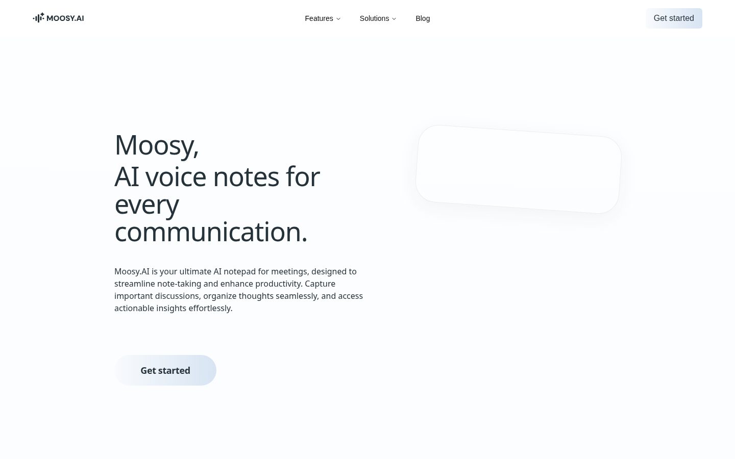 Moosy Homepage