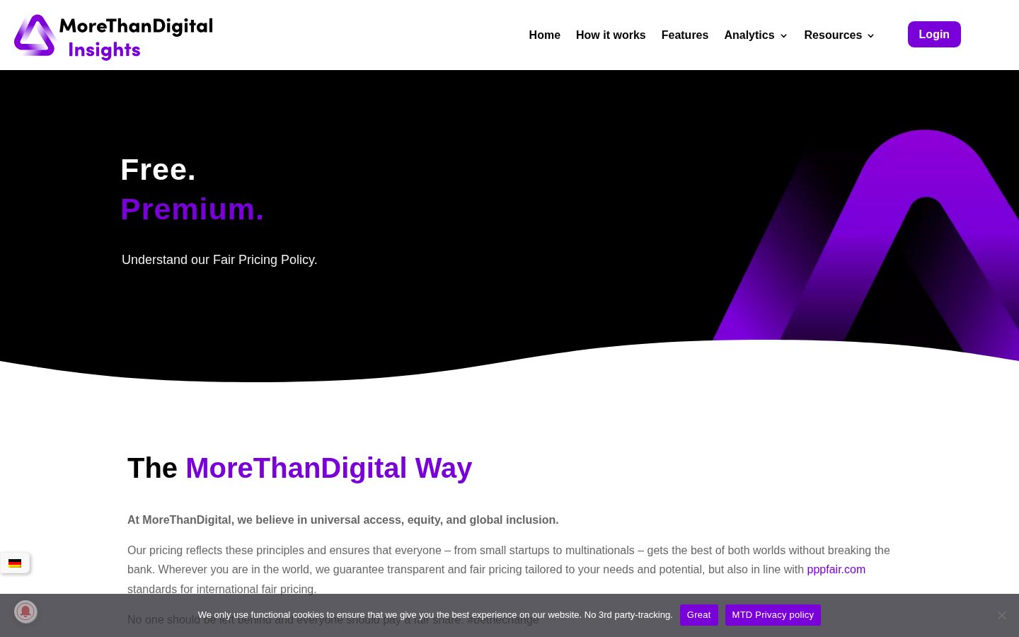 MoreThanDigital Insights Pricing