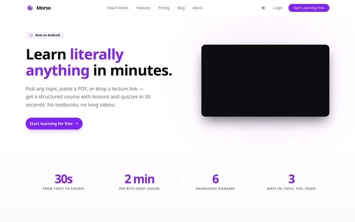Morso Homepage