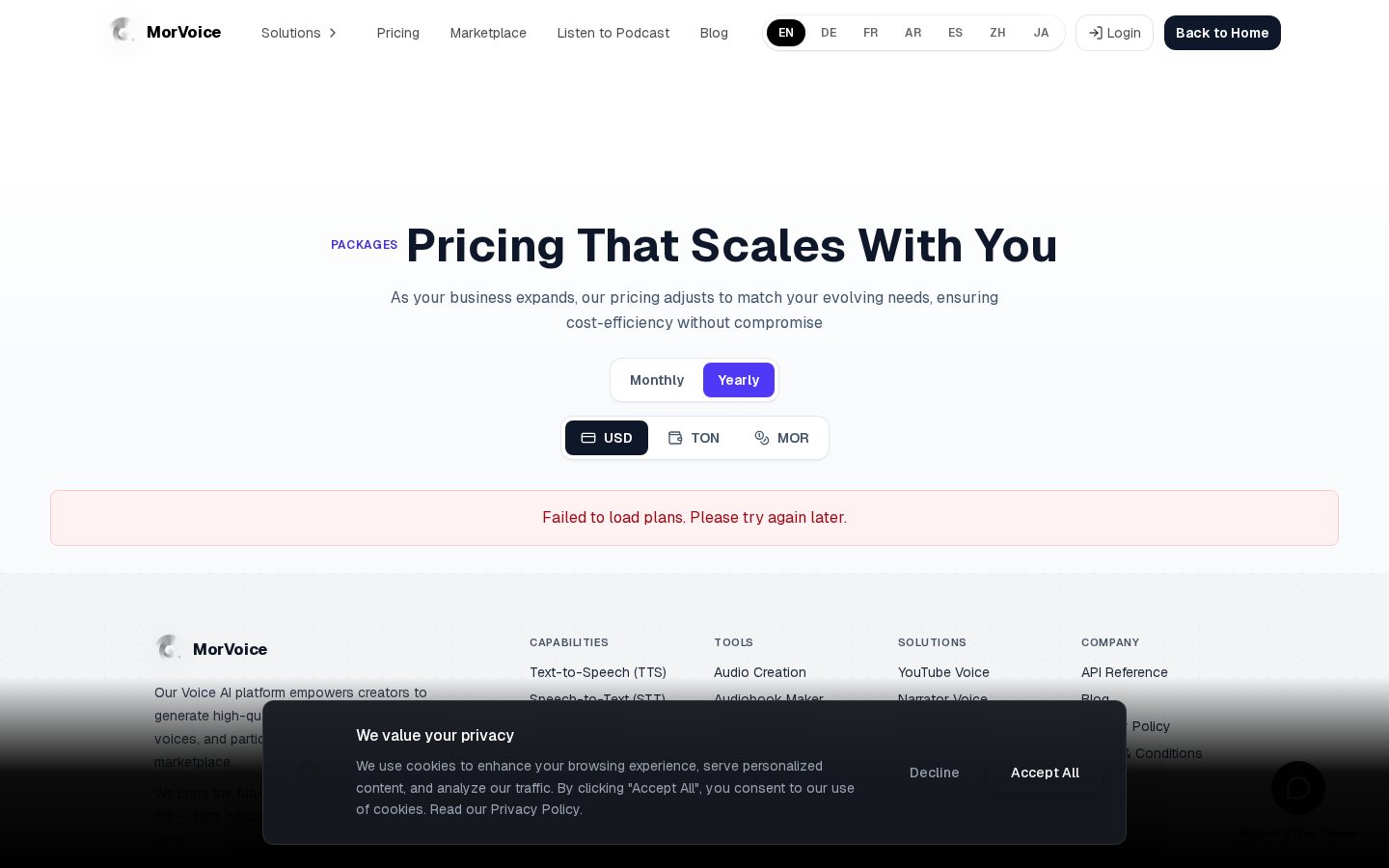 morvoice Pricing
